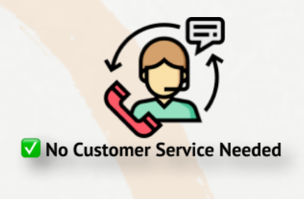 No customer service